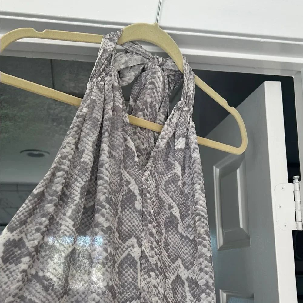 Calypso St. Barth Snake Print Halter Top